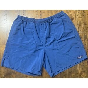 Patagonia Baggies Mens XL blue 6" Unlined Hybrid Swim Trunks Nylon Hiking